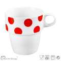 Decal empilable nouvelle tasse de porcelaine d&#39;os